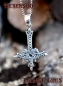 Preview: Gothic Satanisches Kreuz mit männlichen Pentagramm